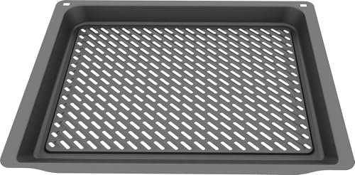 mcare Emailliertes Air Fry und Grillblech, Anthrazit, 45,5 x 37,5 x 3,4 cm passend für Neff Z1655CA0