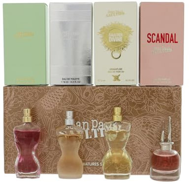 Jean Paul Gaultier Lot de 4 miniatures pour femme (La Belle, Scandal, Classique, Divine)