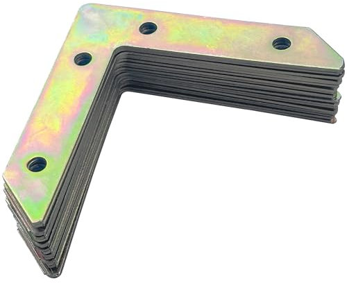 20 PCS L-Shaped Picture Frame Angle Brackets,Metal Plate Fastener Corner Braces