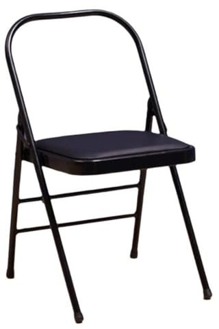 ZHXQRP Yoga-Hilfsstuhl Zusammenklappbarer Yoga-Stuhl Rückenfreier Yoga-Stuhl für Bauch- Und Rumpfbalance Handstand-Flexibilität Krafttraining und Linderung von Rückenschmerzen Schwarz