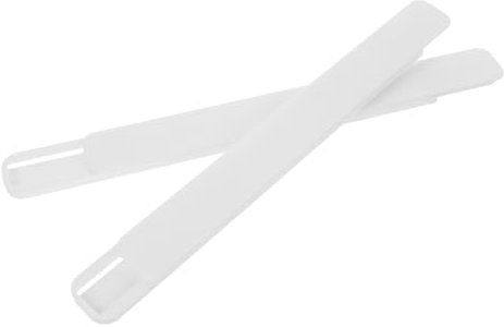 Angoily 2st Schubladenführungen Schrankseitenschiene Schubladengleiter Schubladenschienen Unten Montieren Server-Rack-schienen Ersatz-gleitschienen Schrank Regal Rutsche Plastik Weiß