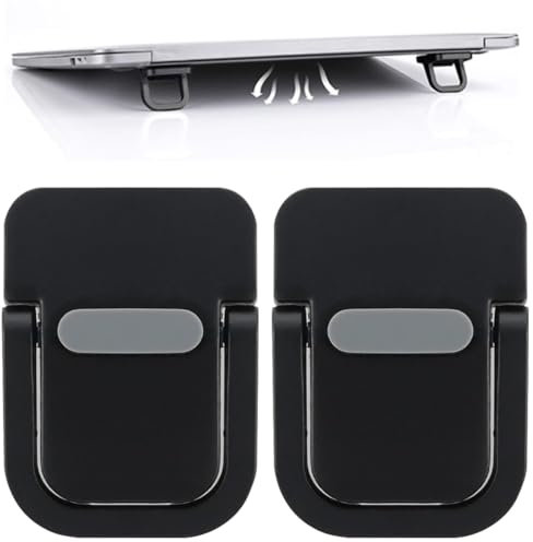 EIHI Support Clavier, Mini Support de Laptop, Élévation de Clavier Portable pour Bureau, Support de Laptop Pliable Invisible, Élévation de Laptop Adhésive pour Ordinateur, 2 pièce