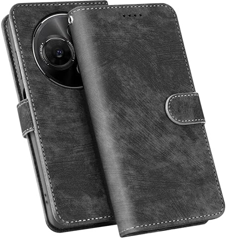 YSONCHAN Flip Hülle für ZTE Blade V60 Design/V60 Vita/Axon 60 Lite, PU Leder Handyhülle mit Magnetisch, Wallet Stoßfeste Schutzhülle with RFID Blockierung. Schwarz