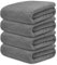 DECASATEXTIL Juego 4 Toallas Baño Grandes 70x140cm Algodón 450g/m² – Suaves y Absorbentes – Toallas de Ducha para Hogar, Gimnasio o Hotel (Marengo)