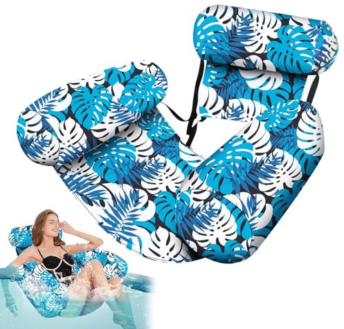 Hamac flottant gonflable Chaise de piscine | Siège de relaxation flottant avec dossier, canapé aquatique léger pour mer, voyage, fête de natation, utilisation d'été en plein air, vacances