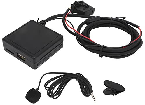 Segrehy Auto-Bluetooth-Adapter, Ersatz für MFD2 RNS2 CD-Host, kabelloser Audio-Freisprechanruf, HD-Übertragung, Bluetooth 5.0, ABS-Material, 18-polige Anschlüsse