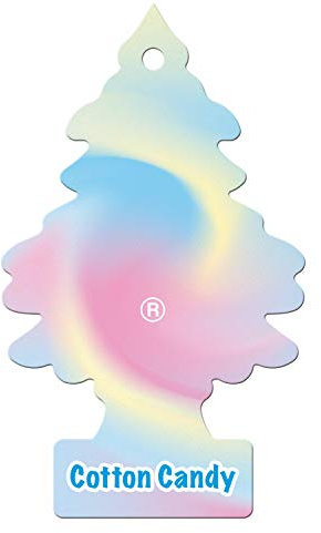 Little Trees Air Freshener Tree MTR0046 Cotton Candy Fragrance For Car Home Boat Caravan - Single Pack