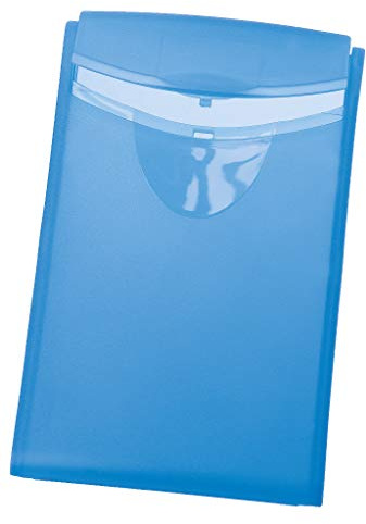 HAN 2002-64 Visitenkartenbox Cognito, für 20 Karten, 64 x 10 x 100 mm, 10er Packung, transluzent -blau