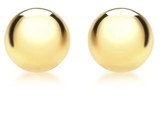 Carissima Gold Damen 9k (375) Gelbgold Halb Ball Poliert Ohrstecker