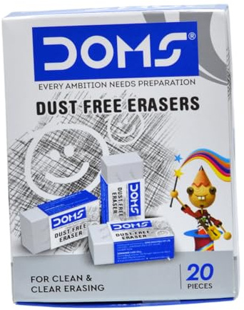 Set von 20 Doms weiß Staub Radierer – Indien