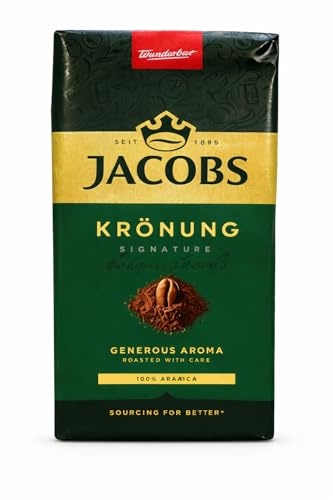 Jacobs Krönung Original Filterkaffee Gemahlener Spitzenkaffee 500g 10er Pack