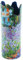 Dartington John Beswick Monet Irises In Garden Ceramic Art Vase Height:- 25cm Diameter:- 9.5cm Parastone SDA031