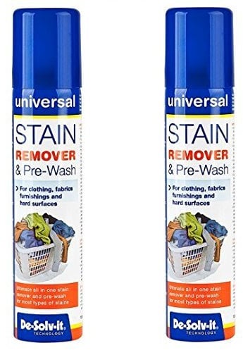 2 x De-Solv-it® Desolvit Stain Remover & Pre-Wash Spray 100ml for Clothing, Favrics, Furnishings and Hard Surface