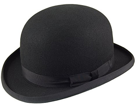 Christys Melone aus Wollfilz - Schwarz