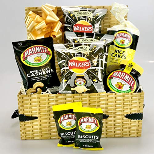 Love it or Hate it MARMITE Hamper Food Gift Box - Nuts, Crisps, Biscuits etc - Unique Gift