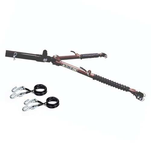 Blue Ox BX7420 Avail Tow Bar 2 Receiver | Tows Up to 10,000 lbs | Self-Aligning Tow Bar Steel Construction | Easy Fold and Store in RV | Safety Cables Included | Cinnamon Coffee Metallic Color
