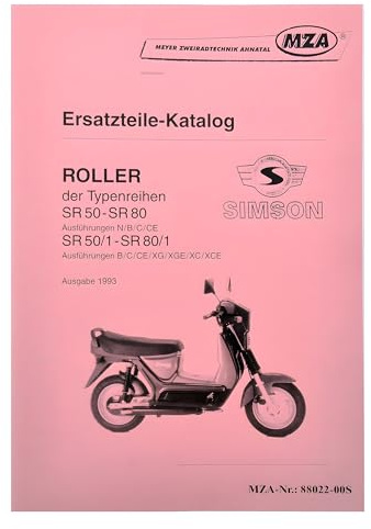 Ersatzteilkatalog Roller SR50-SR80 - Ausgabe 1993