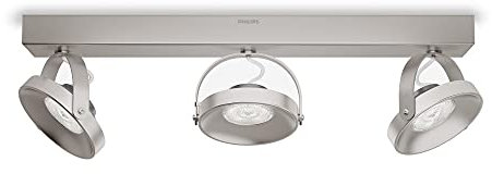 Philips myLiving LED Spot Spur 3-flammig Metall 4.5 W Edelstahl gebürstet 533131716