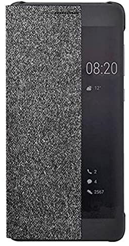 Huawei P10 Custodia Flip, Accessorio Originale, Grigio Chiaro