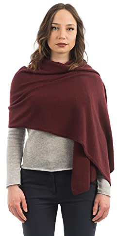 Dalle Piane Cashmere Damen Stola Kaschmir-Mix | Hochzeitsschal und Abendstola für Zeremonien und Reisen, 60x185 cm, vier Jahreszeiten, Geschenk für Sie, Made in Italy