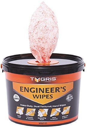 TYGRIS ENGINEERS WIPES HW111 LARGE WIPES IN A TUB