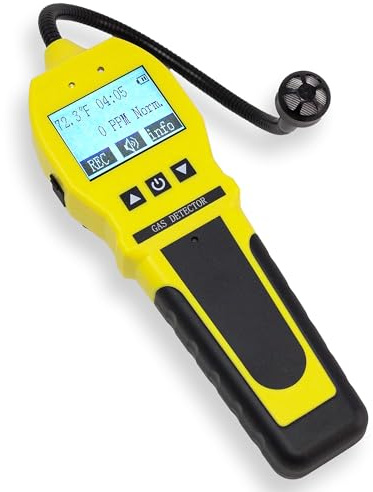 FORENSICS DETECTORS FD GASLECK | Einstellbare Alarme | 0-10,000ppm & 1 ppm Auflösung Anzeige | Wasser, Staub und Explosionsschutz | Li-Ion-Akku | Erdgas, Methan, Propan, Butan, H2, NH3 & Alkane