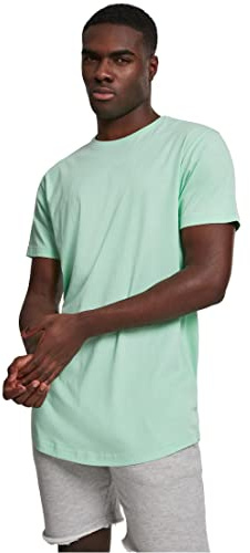 Urban Classics Men's Shaped Long T-Shirt, Green (Neomint), XX-Large (Manufacturer Size: 2XL)