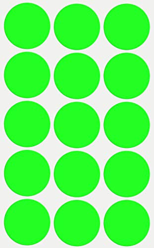 Sticker Grün 30 mm Aufkleber – 3 cm Klebepunkte 225 Stück von Royal Green