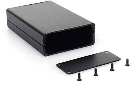 PCB Instrument Box, Gehäuse Elektronische Projekt Box DIY 80 * 50 * 20mm Aluminium SG, Schwarz