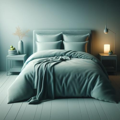 Comfort Collections - Set di biancheria da letto in pile super morbido, con copripiumino e federe, motivo orsetto, caldo, per letto king size (230 x 220 cm circa)