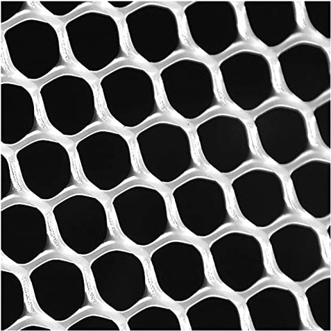 Drahtgitter Maschendraht Gartenzaun Hasendraht Weißer Kunststoff Maschendrahtzaun Aus Maschendraht Geflügelnetz Mit Krawatten, 5/10/15/20/25/30 M Lang, Gartennetz (Size : 0.5x50m(1.6x164ft))