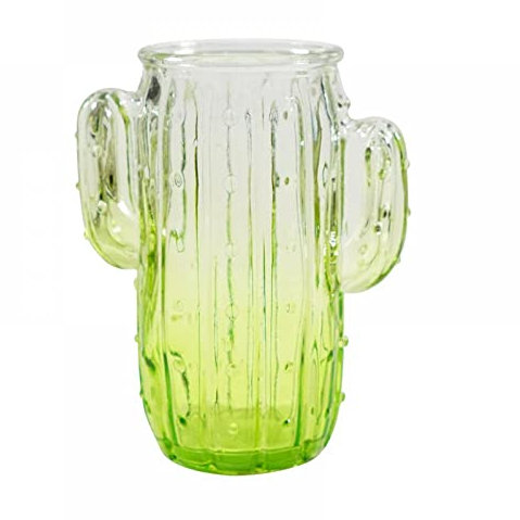 123Arts Glasvase in Kaktusform, Tischdekoration