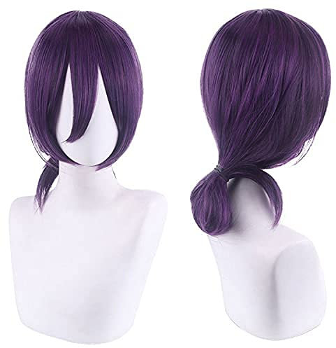 Wig for Carnival Nightlife CluI Party Dress Up Wig Cosplay Fake Power Saw Man Chain Saw Man Lace Brown Purple