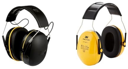 3M WorkTunes Connect, Bluetooth Ear Defenders Wireless, 90543EC1, Hearing Protector Earmuffs, 31 dB Noise Reduction, Black, Unisex Adults, Yellow