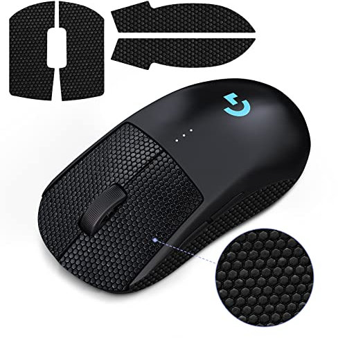 JINGDU Mouse Grip Tape kompatibel mit Logitech G Pro Wireless Gaming Mouse, Anti-Rutsch Maus-Aufkleber für GPW Gaming Maus, Ultrathin Griff-Aufkleber für G Pro Wireless Maus,Schwarz