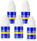 5 Pack Nail Glue Extra Strong Quick-Dry Adhesive for False Nails, Tips & Rhinestones – Professional Salon & Home Use Nail Art Decoration 3ml Each Bottle