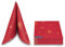 TEXMAXX® Stoffservietten Weihnachten 6 Stück/Weihnachtsservietten 40x40 cm/Servietten Weihnachten/Weihnachten Servietten Stoff/Stoffservietten Rot/Gold