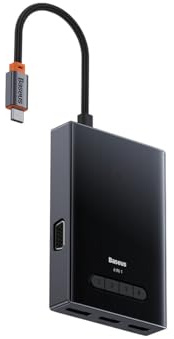 Baseus Pioneer Joy, 8 in 1 Multi-Funktion Type-C Hub Dock Station schwarz