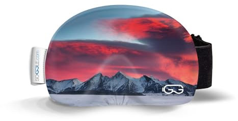 SOGGLE Skibrillen Schutz Überzug aus Mikrofaser (one Size), Farbe:Pictures red Sky
