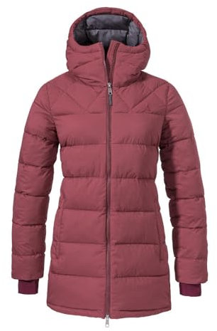 Schöffel Damen Insulated Boston L Winter Parka, Acai, 44 EU