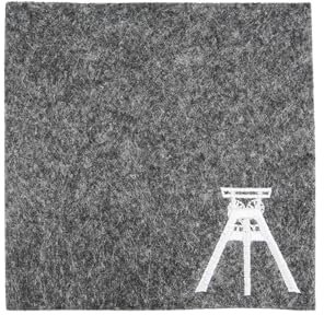 Gilde - 50553 - Untersetzer, Filz, Ruhrpott, Zeche, dunkelgrau, 10cm x 10cm, waschbar bis 30 Grad
