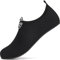 Steppli Water Shoes Beach Swim Pool Sea Surf Aqua Wet Socks Yoga Quick-Dry Breathable Weitsuit Non Slip Lightweight Shoes for Men Women Black EU38/39=UK5/6