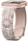 Maledan Inciso Floreale Compatibile con Cinturino Apple Watch 45mm 44mm 42mm 46mm 49mm, Cinturino Sportivo in Silicone Bicolore per iWatch SE Series 10 9 8 7 6 5 4 3 2 1 Ultra, Galassia/tè al Latte