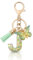 MORSUNBELA Porte-clés avec lettre initiale papillon porte-clés pour adolescentes et filles, Vert-J, S