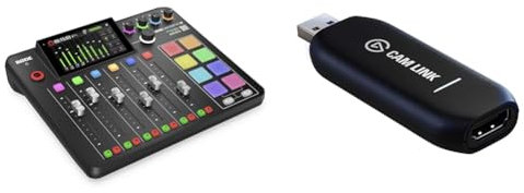 RØDE RØDECaster Pro II All-in-One Production Solution for Podcasting, Streaming, Music Production & Elgato Cam Link 4K, External Camera Capture Card, Stream and Record with DSLR
