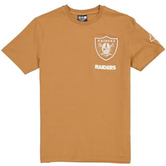 Las Vegas Raiders New Era Cap NFL Premium Logo Select Regular Fit T-Shirt Light Bronze Unisex