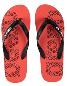 ARENA Herren Badeschuhe Pantoletten Zehentrenner Poolsandalen Badesandale Hook, Farbe:Rot, Artikel:-403 Calypso Coral, Schuhgröße:EUR 44