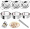 Xmart 7 Pièces Ravioli Machine Moule à Dumplings Accessoires de Cuisine Ravioli Cutter Convient Pour Faire Des Tartes Wraps Raviolis Boulettes Poêlées