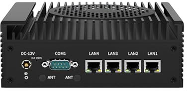 PcZinophyte Firewall Mini PC 12. Gen i3 N305 Soft Router 4X i226-V 2.5G DDR5 2*COM 2*HDMI Industrie Computer Effiziente Kühlung