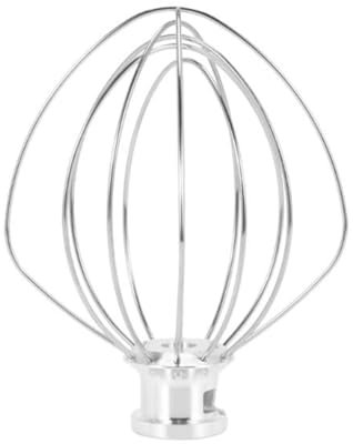Honfitat Stainless Steel Wire Whip Mixer Attachment Compatible With Kitchenaid K45Ww 9704329 Flour Cake Balloon Whisk Egg Cream Stirrer